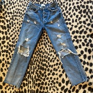 Boyish high rise jeans